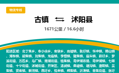 古镇到沭阳县物流专线公司|古镇到沭阳县专线|回程车运输