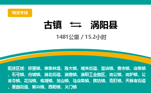 古镇到涡阳县物流专线公司|古镇到涡阳县专线|回程车运输