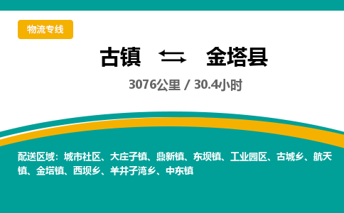 古镇到金塔县物流专线公司|古镇到金塔县专线|回程车运输